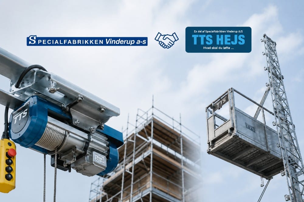 Specialfabrikken Vinderup A/S udvider med TTS Hejs og styrker positionen inden for hejse- og løfteudstyr