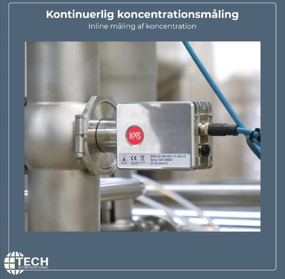 Tech Instrumentering - I mange fødevareprocesser kan selv små ændringer i koncentrationen have stor betydning for produktkvaliteten og en stabil produktion.