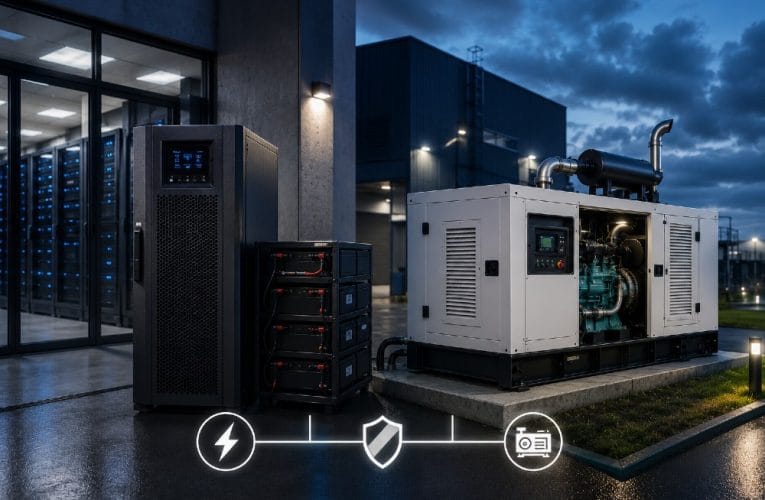 UPS-anlæg eller nødstrømsanlæg