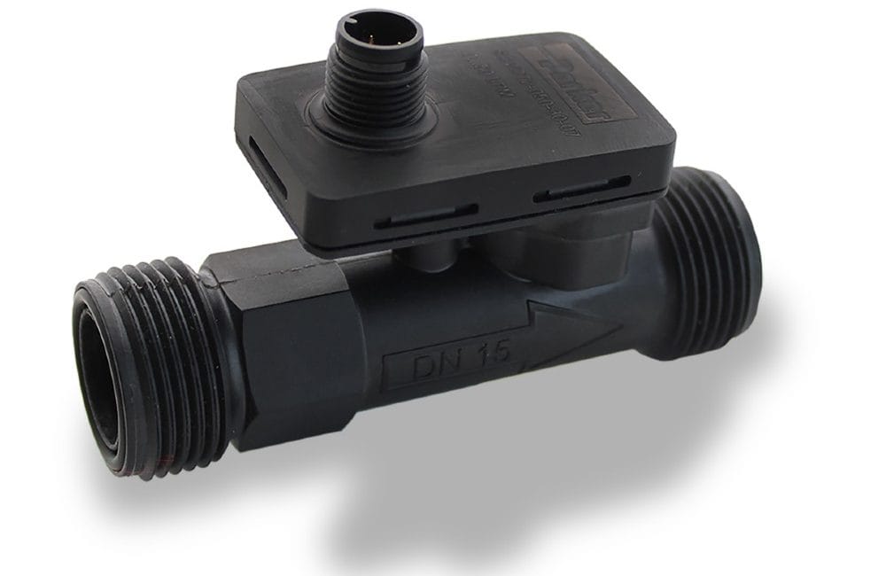 flow- og temperatursensor