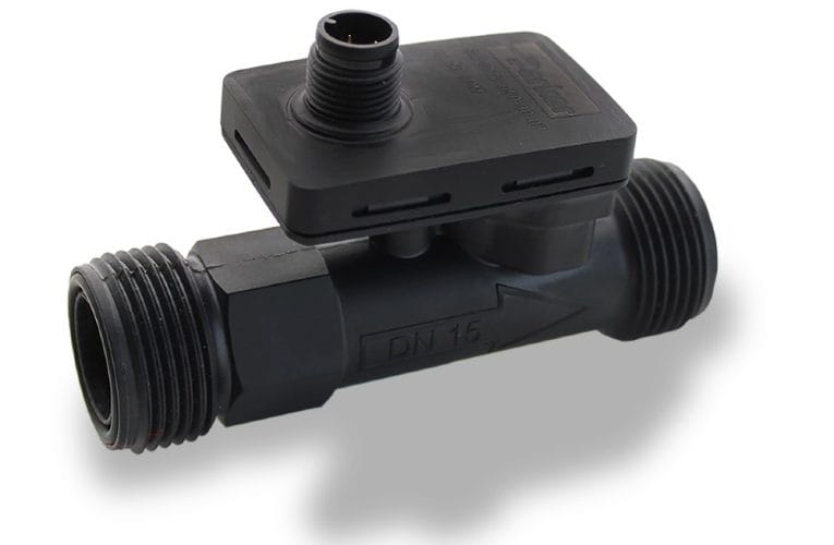 flow- og temperatursensor