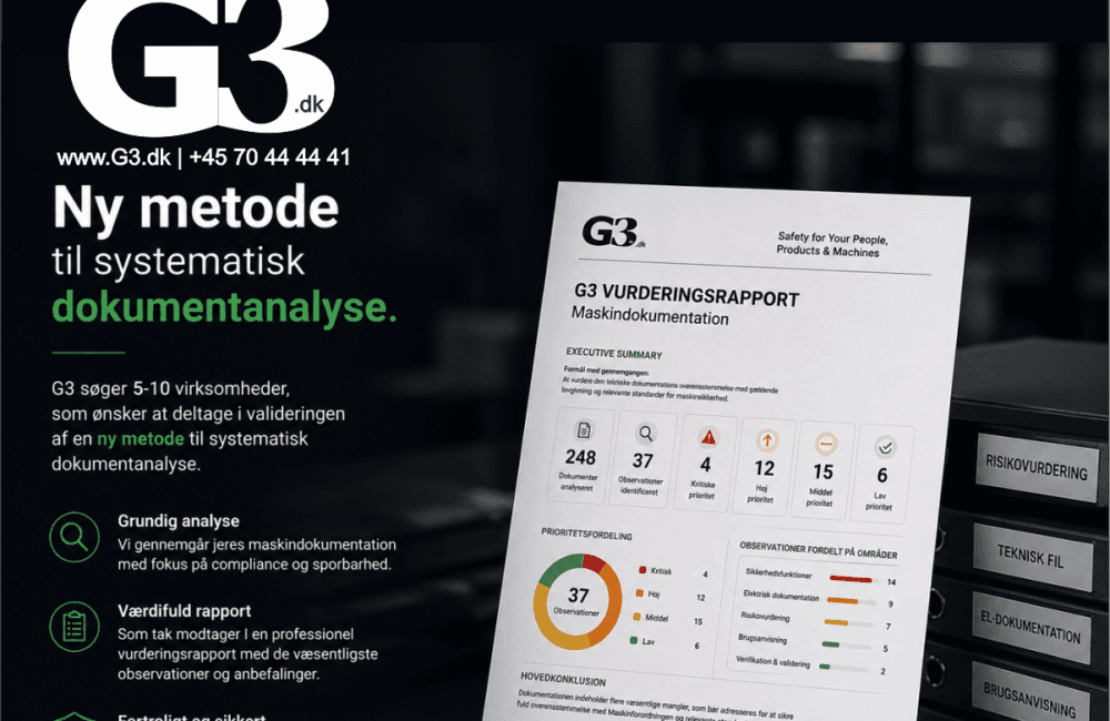 G3 søger virksomheder til validering af ny metode til systematisk dokumentanalyse