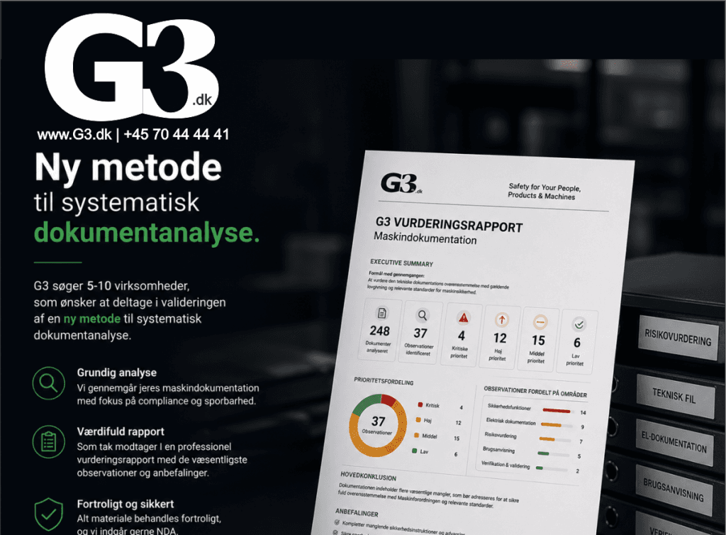 G3 søger virksomheder til validering af ny metode til systematisk dokumentanalyse