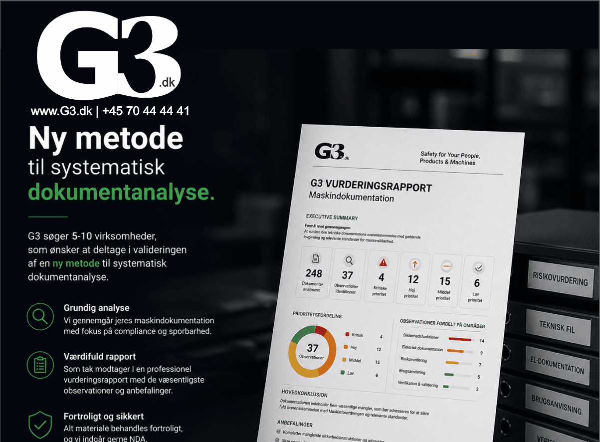 G3 søger virksomheder til validering af ny metode til systematisk dokumentanalyse