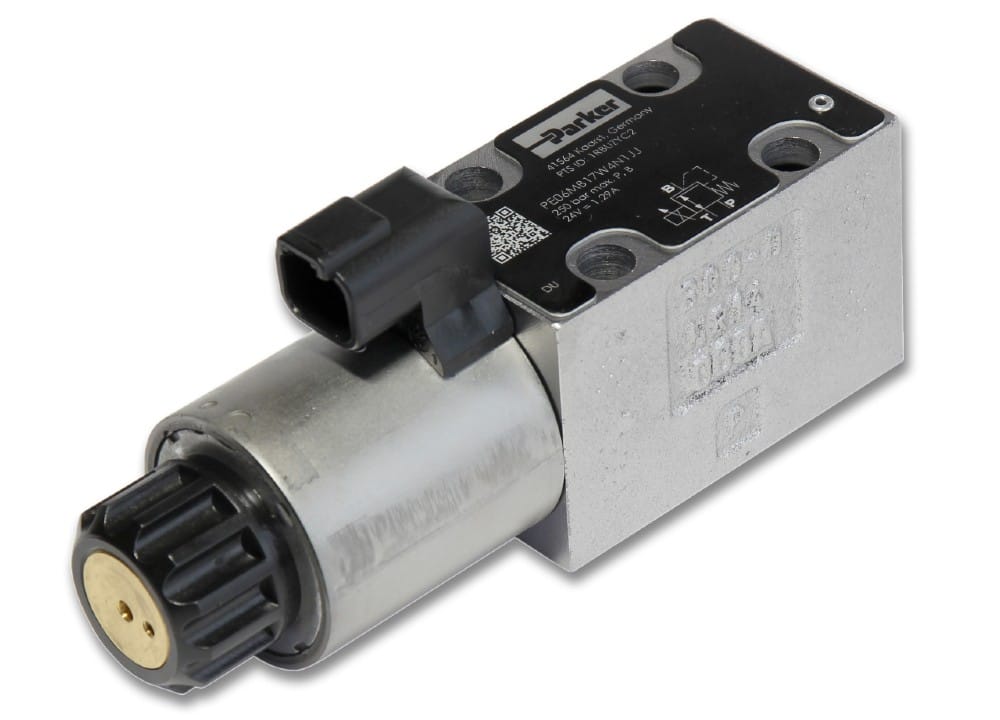 Parker lancerer den højst alsidige PE06M-serie med proportionale trykreduktionsventiler