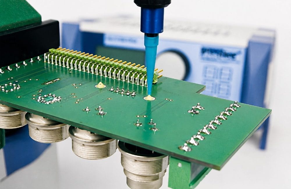 Dosering i elektronikproduktion
