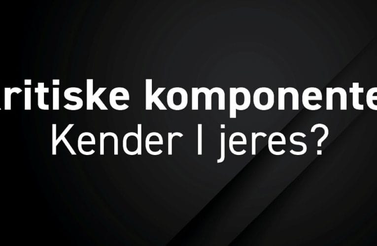 En relativt simpel komponent kan være nok til at stoppe en hel produktion. Derfor er det værd at vide, hvor anlæggets kritiske punkter faktisk ligger.