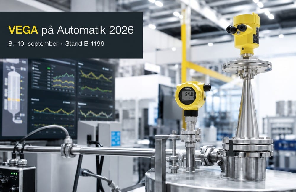 VEGA Danmark sætter fokus på pålidelige procesdata ved Automatik 2026