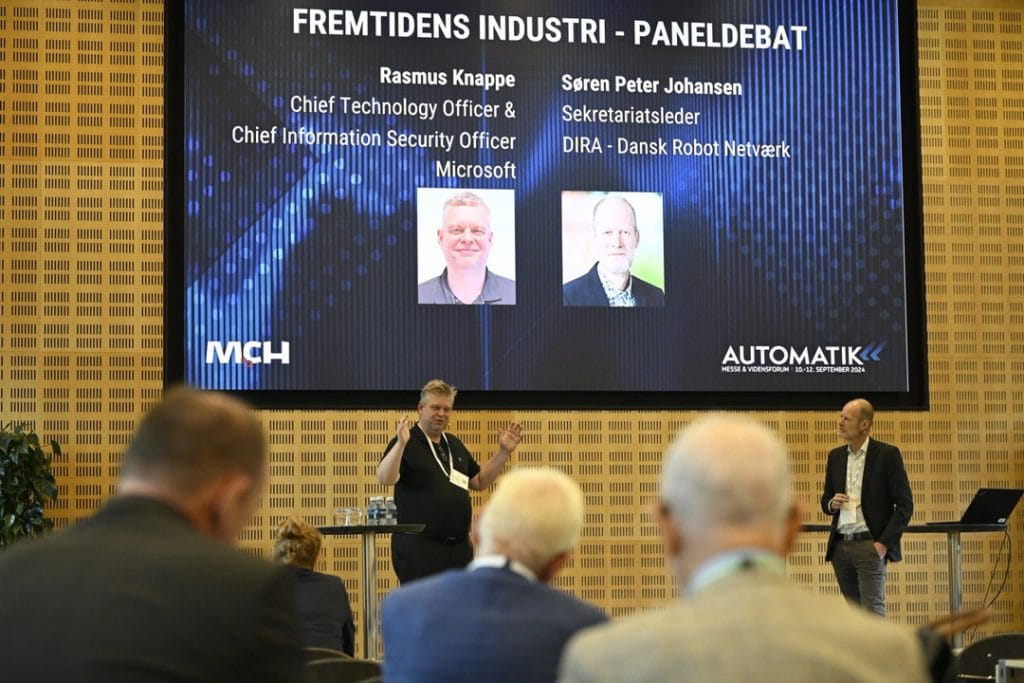 Fra koncefenceprogrammet på Automatik 2024 - også her i 2026 byder messen på et ambitiøst konferenceprogram. Foto: MCH/Lars Møller.