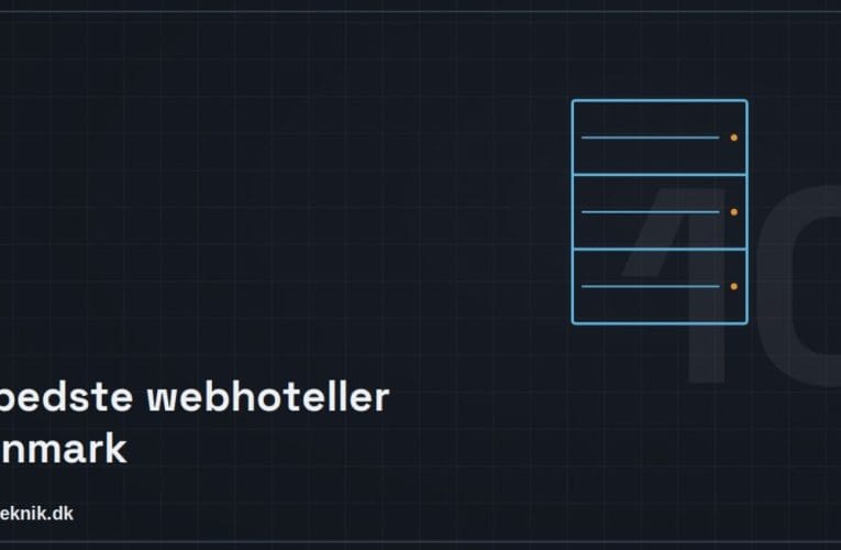 De 10 bedste webhoteller i Danmark