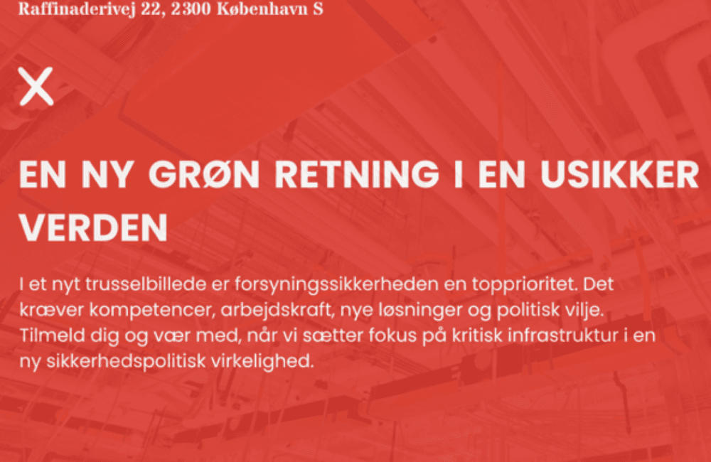 Konference: En ny grøn retning i en usikker verden