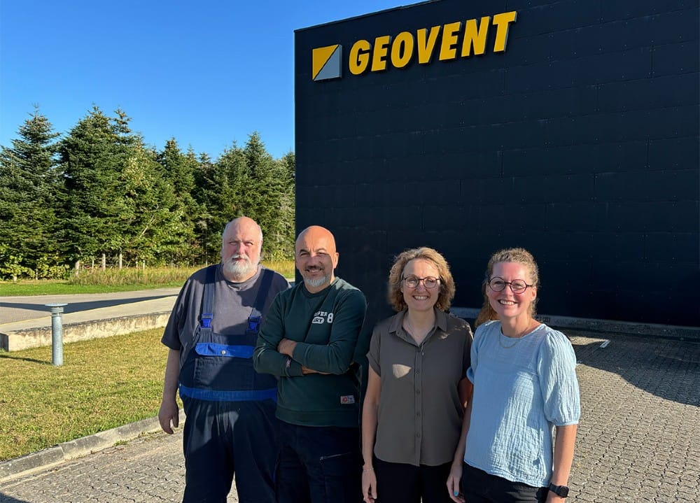 Fire medarbejdere fejrer 10-års jubilæum hos Geovent