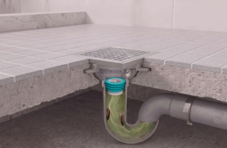 Afløbsåbningen er en direkte grænseflade til bygningens afløbssystem. Green Drain fungerer som en passiv mekanisk barriere i gulvafløbet.