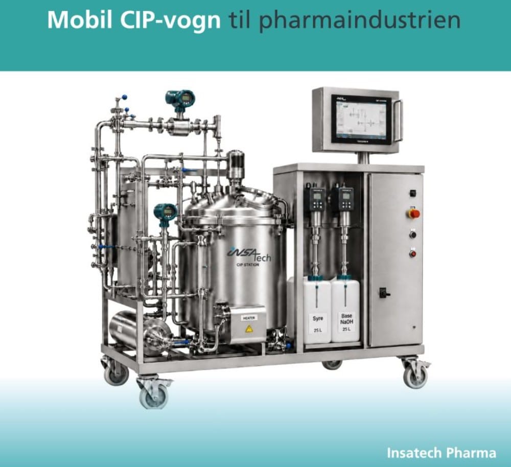 Insatech - Mobil CIP-vogn til pharmaindustrien