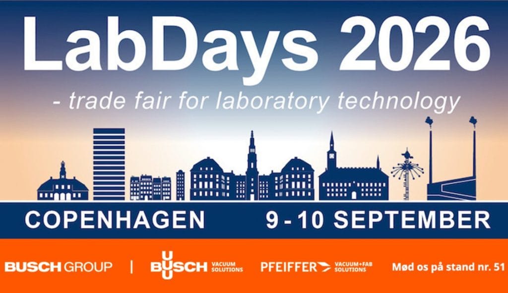 Besøg Busch Vakuumteknik på LabDays CPH 2026