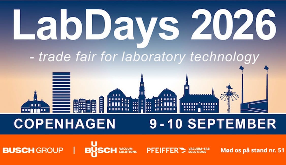 Besøg Busch Vakuumteknik på LabDays CPH 2026