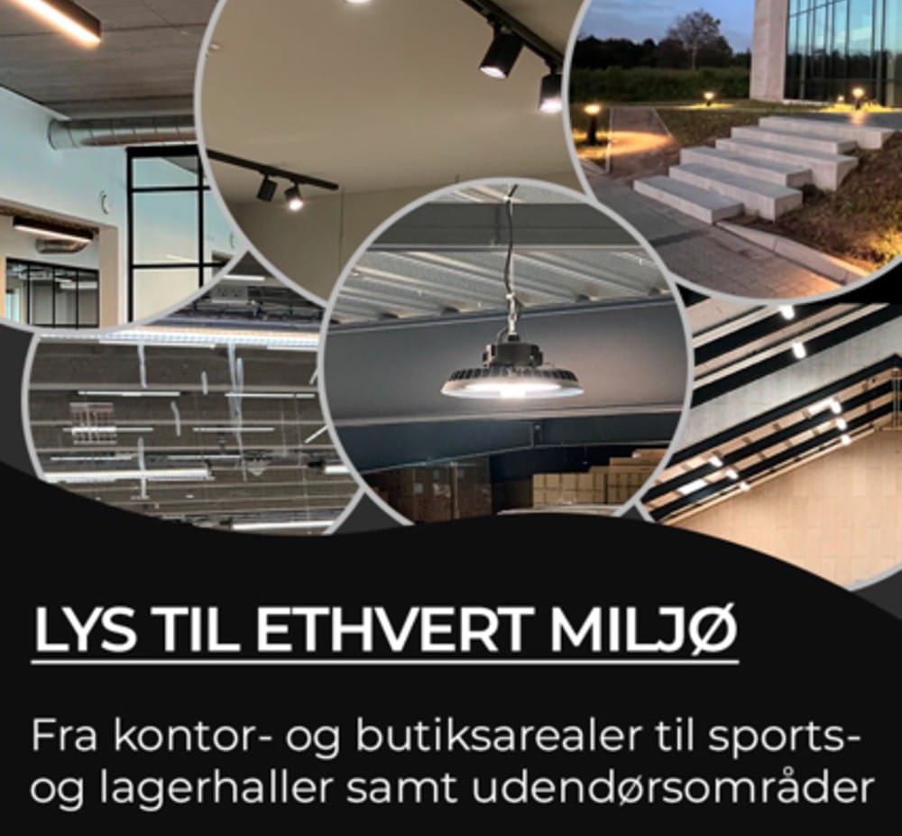 Professionel belysning til ethvert miljø