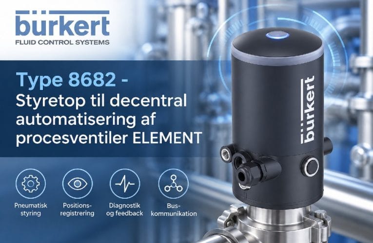 Styretop til decentral automatisering af procesventiler ELEMENT