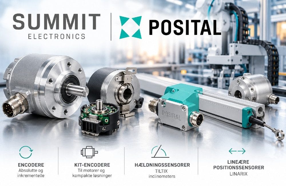 Summit Electronics – dansk forhandler af POSITAL encodere og positionssensorer
