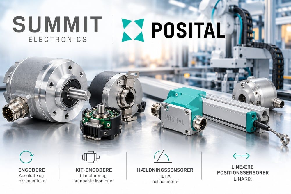 Summit Electronics – dansk forhandler af POSITAL encodere og positionssensorer