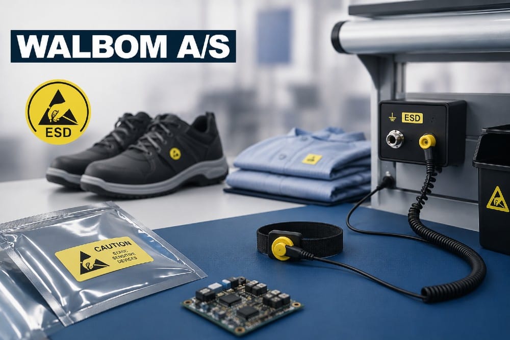 WALBOM A/S – specialist i ESD og løsninger til ESD-beskyttelse
