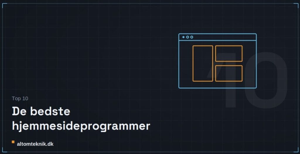 de bedste hjemmesideprogrammer