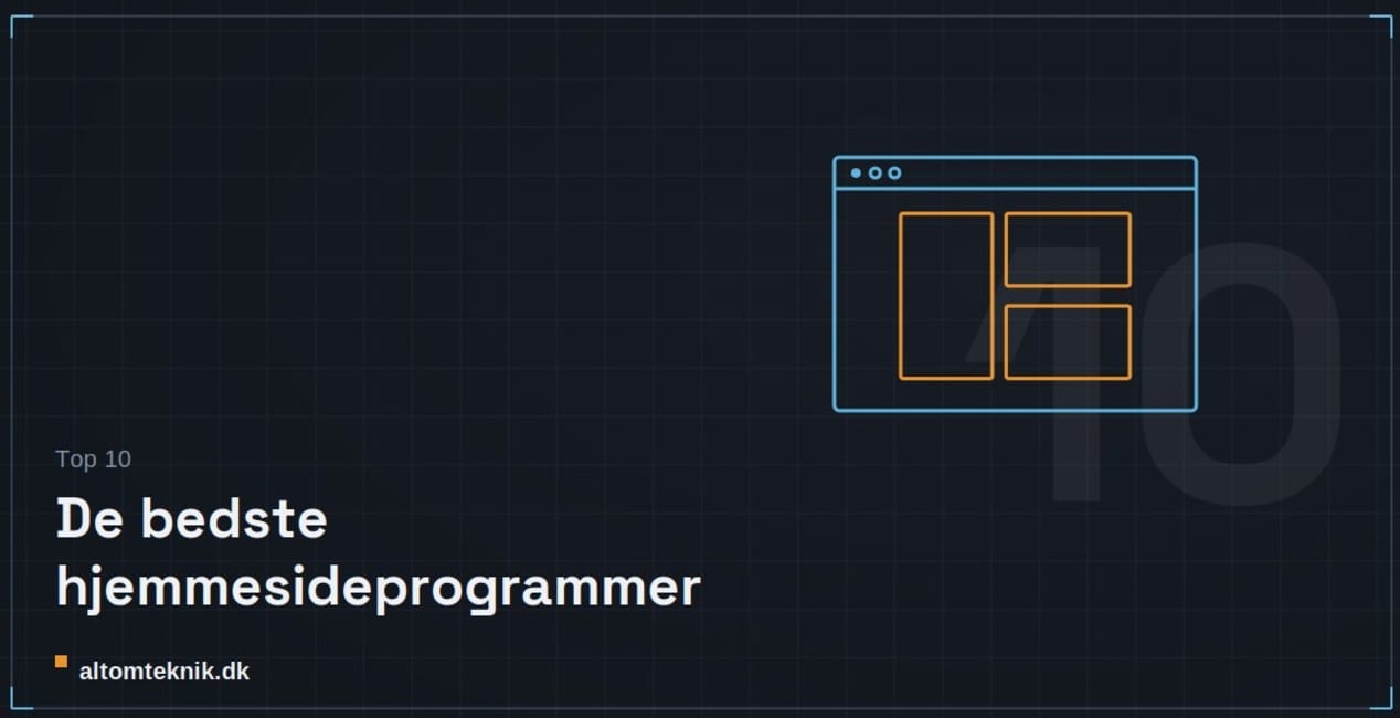 de bedste hjemmesideprogrammer