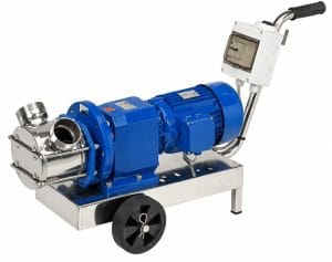 Impellerpumpe med gearmotor