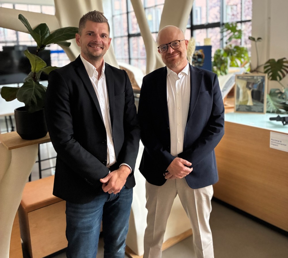 CEO Frank Rosengreen og kommende CDO Rasmus Pedersen