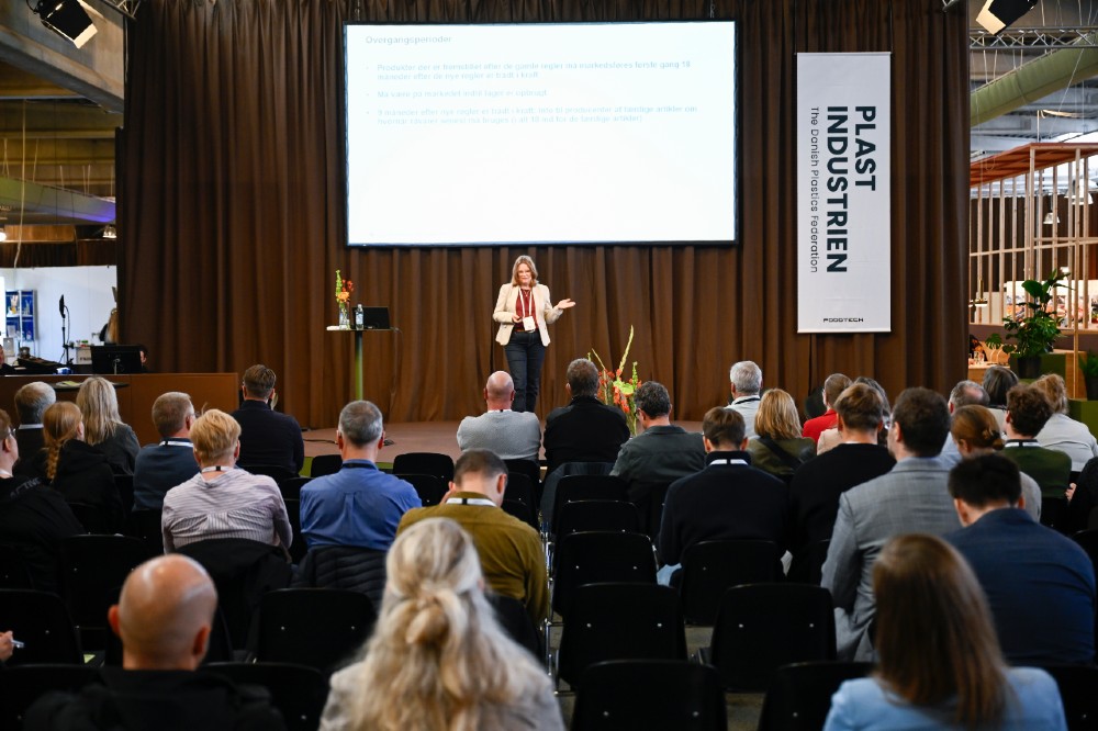 Fra Plastindustriens konference på FoodTech 2024. Foto: MCH/Lars Møller.