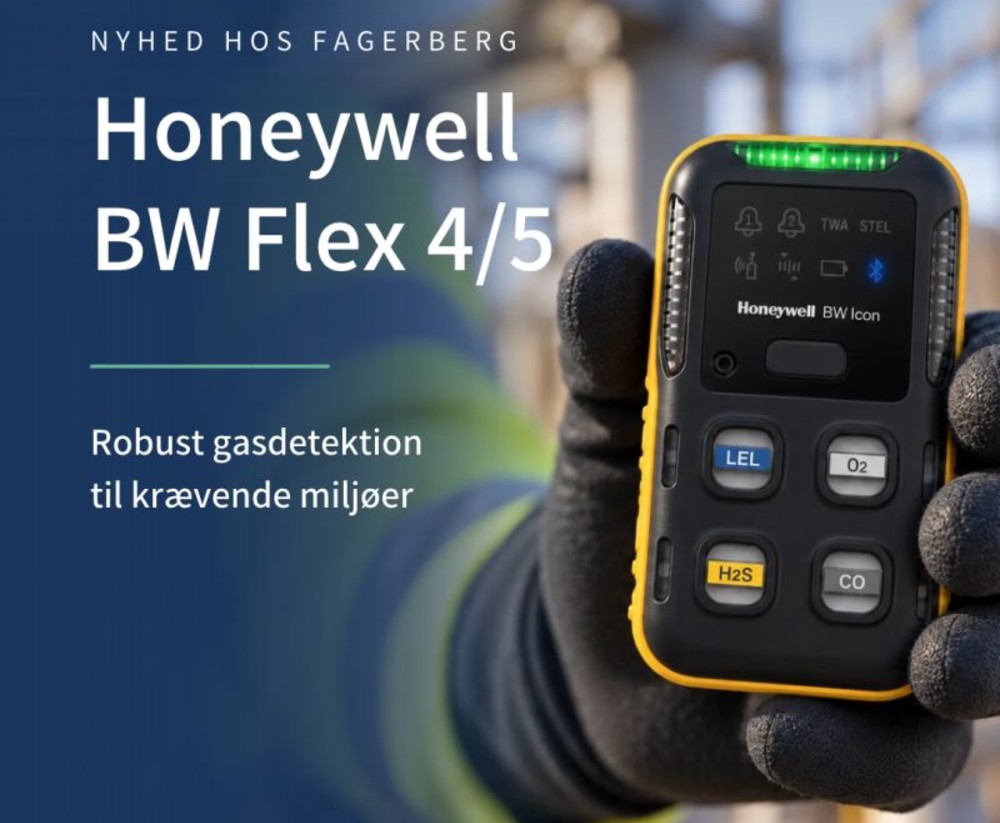 Fagerberg introducerer Honeywell BW Flex 4 og 5 - fleksibel gasdetektion til krævende industrimiljøer