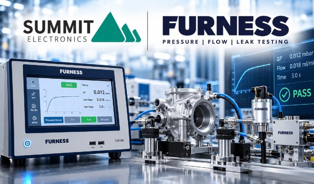Summit Electronics – dansk leverandør af Furness Controls til lækagetest, tryk- og flowmåling