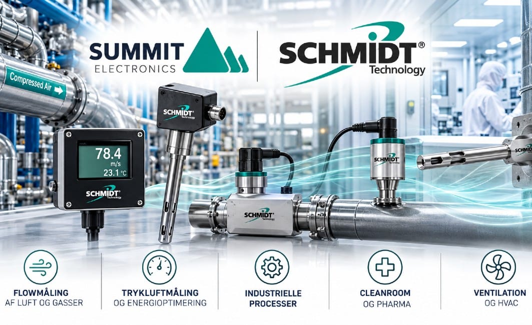 Summit Electronics – dansk forhandler af SCHMIDT Technology flowsensorer til luft og gasser
