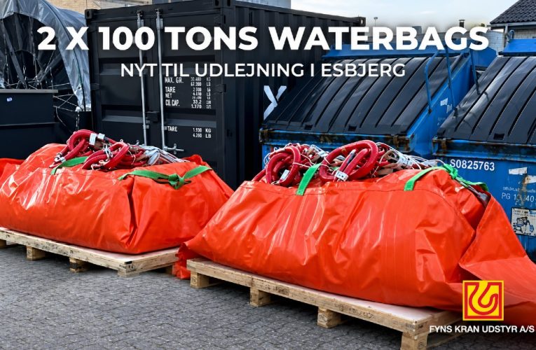 waterbags til leje fra Fyns Kran Udstyr